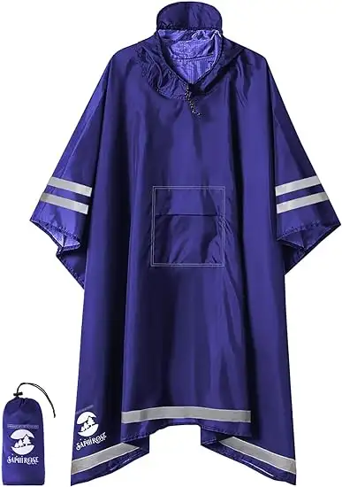 SaphiRose Hooded Rain Poncho - 61h0lqwepl._ac_sy550_
